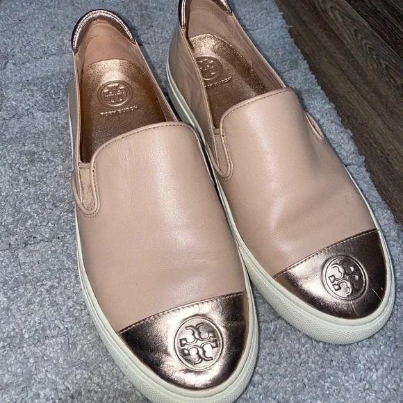 Tory Burch Shoes Leather Slip On Sneakers Poshmark